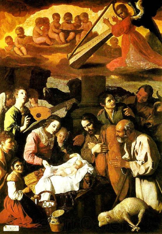 Francisco de Zurbaran the shepherds, worship Spain oil painting art